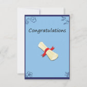 Afstuderen-kaart Bedankkaart (Voorkant)