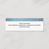 Afstuderen - Kaart Blauwe olie - Insteekkaart Contactkaartje (Achterkant)