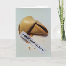 Afstuderen kaart. Een slim koekje.