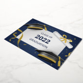 Afstuderen-kaart Folie Feestdagenkaart (Gedraaid)