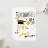 Afstuderen kaart, gefeliciteerd, je hebt het gedaa kaart (Voorkant / Achterkant in situ)