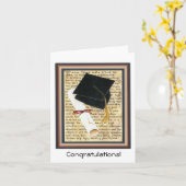 Afstuderen Kaart, gefeliciteerd! Kaart (Gele Bloem)