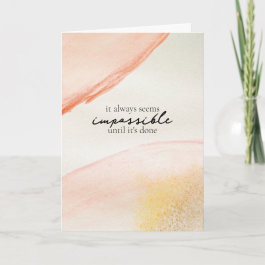 Afstuderen Kaart, Gefeliciteerd op je afstuderen. Kaart (Voorkant)