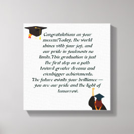 Afstuderen Kaart | Inspirerend prijsopgave | Klass Canvas Afdruk