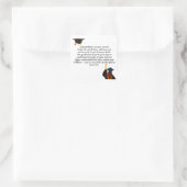 Afstuderen Kaart | Inspirerend prijsopgave | Klass Vierkante Sticker (Tas)