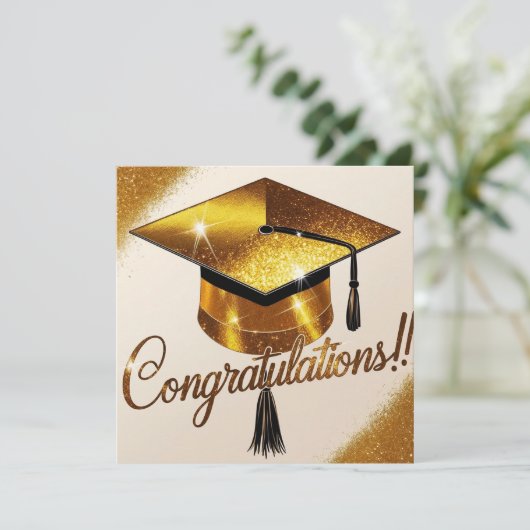 Afstuderen-kaart Kaart (Staand voorkant)