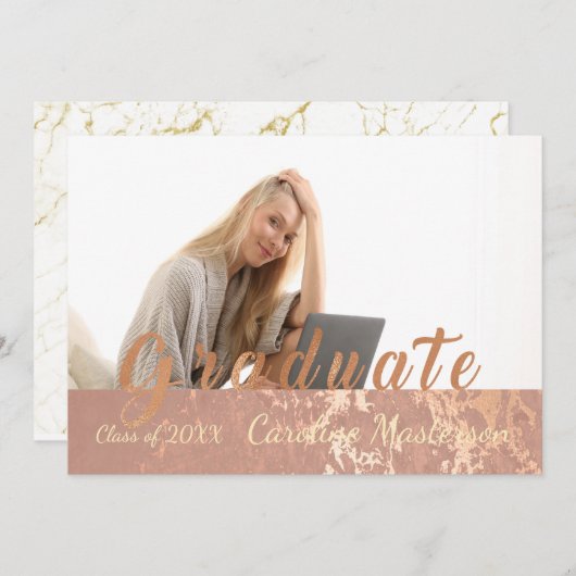Afstuderen Kaart Klasse van 20XX (Voorkant / Achterkant)