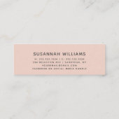 Afstuderen Kaart | Modern Script Roos invoegen Kaa Contactkaartje (Achterkant)