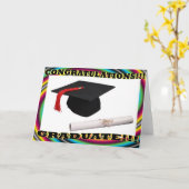 Afstuderen Kaart-Pet en diplomaat Kaart (Gele Bloem)