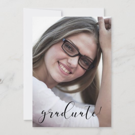 Afstuderen Kaart van de Aankondiging van de Uitnod (Voorkant)