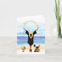 Afstuderen Kaart van een moslimmeisje