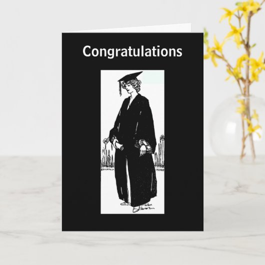  Afstuderen Kaart van Gefeliciteerd (Gele Bloem)