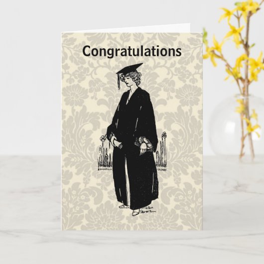  Afstuderen Kaart van Gefeliciteerd (Gele Bloem)