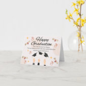 Afstuderen Kaart voor Chemische Techniek Afstudere (Gele Bloem)