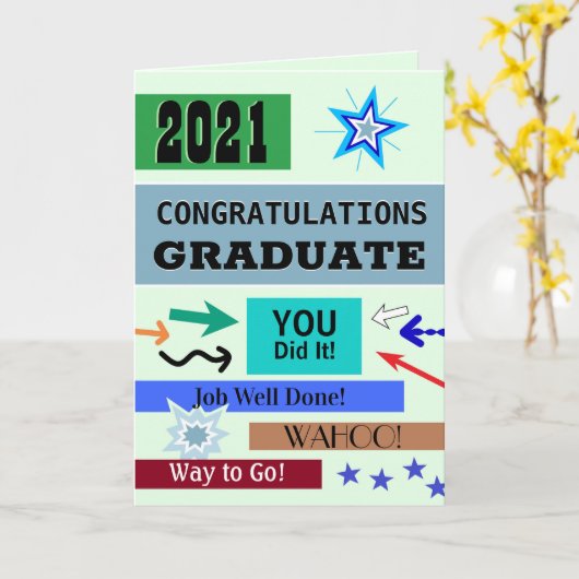  Afstuderen Kaart voor iedereen (Gele Bloem)