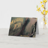 afstuderen kaart voor jongen (Gele Bloem)