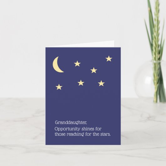 Afstuderen Kaart voor kleindochter (Voorkant)