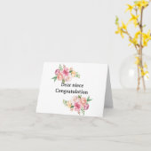 afstuderen kaart voor nicht (Gele Bloem)