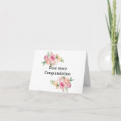 afstuderen kaart voor nicht (Voorkant)