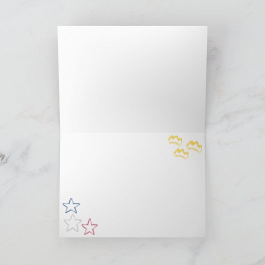 Afstuderen kaart voor Zweedse-Amerikaanse studente (Binnen)