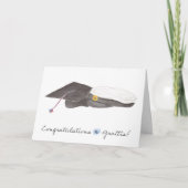 Afstuderen kaart voor Zweedse-Amerikaanse studente (Voorkant)