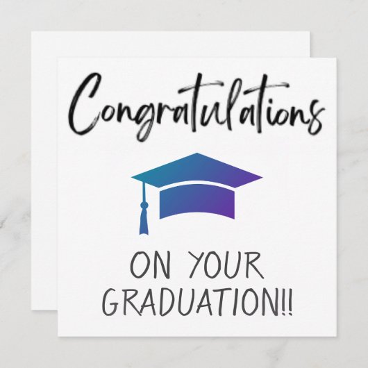 Afstuderen kaarten (Voorkant / Achterkant)