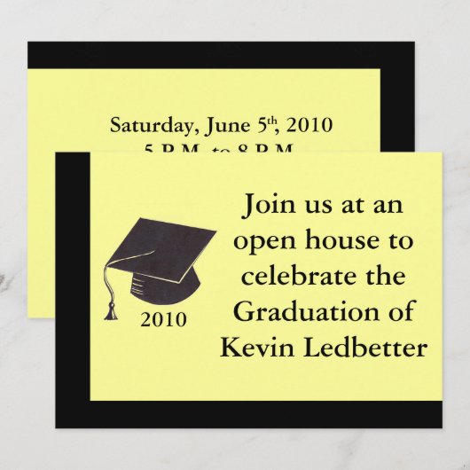 Afstuderen kaarten (Voorkant / Achterkant)