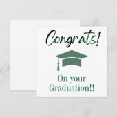 Afstuderen kaarten (Voorkant / Achterkant)