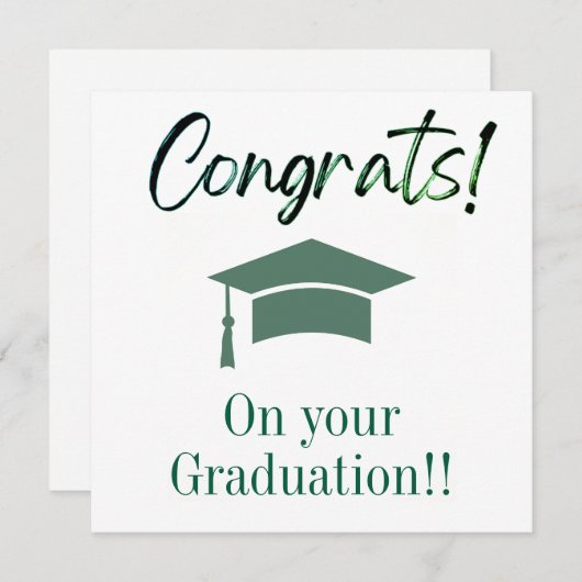 Afstuderen kaarten (Voorkant / Achterkant)