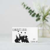 Afstuderen kaarten visitekaartje (Staand voorkant)