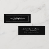 Afstuderen - Kaarten voor naam - 2010 Contactkaartje (Voorkant / Achterkant)