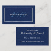 Afstuderen - Kaarten voor naam - 2010 Contactkaartje (Voorkant / Achterkant)