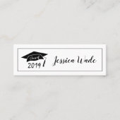 Afstuderen - Kaartklasse 2019 Pet Mini Visitekaartje (Voorkant)