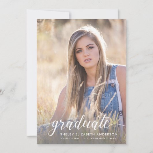 Afstuderen kalligrafie | 2 Fotogradatiepartij Kaart (Voorkant)