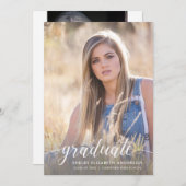 Afstuderen kalligrafie | 2 Fotogradatiepartij Kaart (Voorkant / Achterkant)