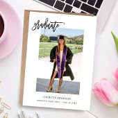 Afstuderen kalligrafie 2v Foto aankondiging