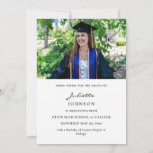 Afstuderen kalligrafie 2v Foto aankondiging (Achterkant)