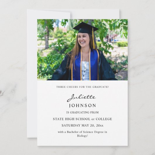 Afstuderen kalligrafie 2v Foto aankondiging (Achterkant)