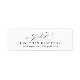Afstuderen kalligrafie Afstuderen Etiket
