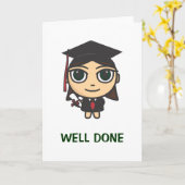 Afstuderen karakter goed gedaan Afstuderen Kaart (Gele Bloem)