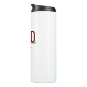 Afstuderen Keepomwille Burgundy Black Name Degree  Thermosbeker (Geroteerd rechts)