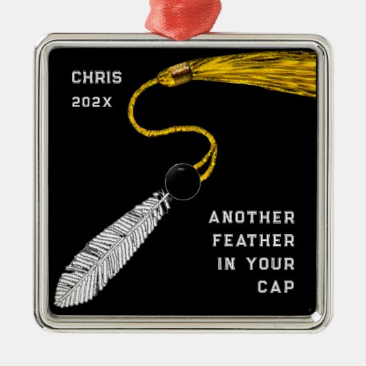 Afstuderen Keepomwille Cadeft Metalen Ornament (Voorkant)