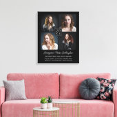 Afstuderen Keepomwille Modern Photo Collage Classy Canvas Afdruk (Insitu (Woonkamer))