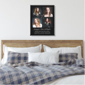 Afstuderen Keepomwille Modern Photo Collage Classy Canvas Afdruk (Insitu (Slaapkamer))