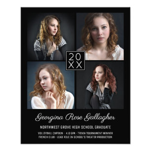 Afstuderen Keepomwille Modern Photo Collage Classy Foto Afdruk