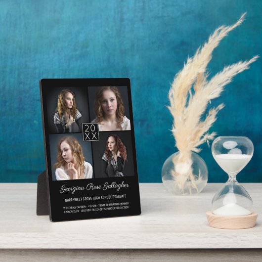 Afstuderen Keepomwille Modern Photo Collage Classy Fotoplaat (Zijkant)