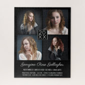 Afstuderen Keepomwille Modern Photo Collage Classy Legpuzzel (Verticaal)