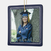 Afstuderen Keepomwille (verwisselbare achtergrondk Keramisch Ornament (Links)