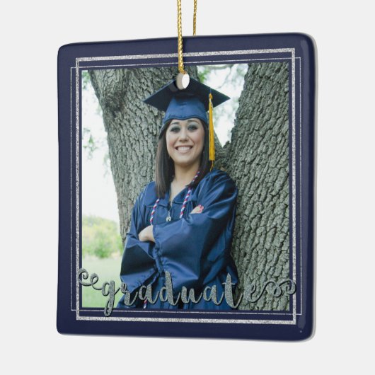 Afstuderen Keepomwille (verwisselbare achtergrondk Keramisch Ornament (Links)