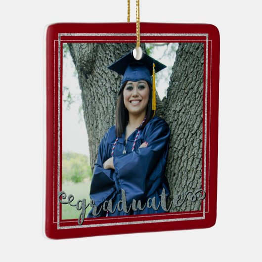 Afstuderen Keepomwille (verwisselbare achtergrondk Keramisch Ornament (Rechts)